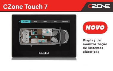 Novo display Touch 7 da CZone com processador ultrarrápido