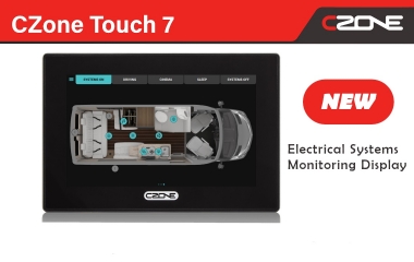 New CZone Touch 7 display with ultra-fast processor