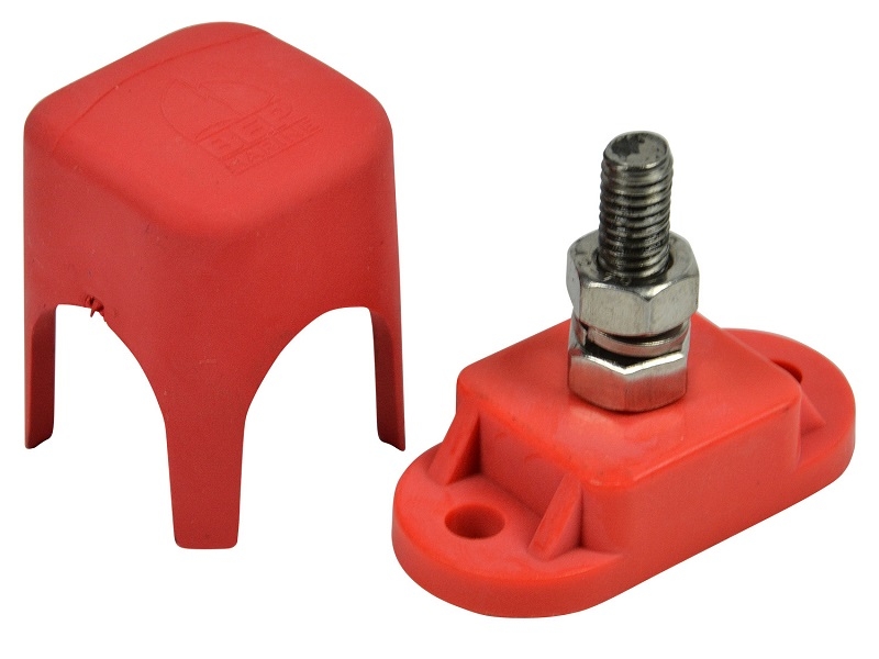 IS-6MM-1R/DSP - Insulated Distribution Stud, Single 1/4
