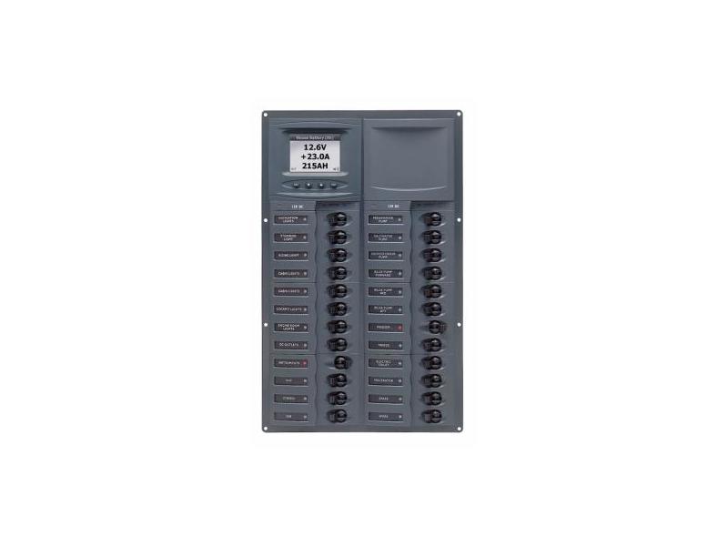 905V-DCSM – Quadro Elétrico DC Vertical de 24 Disjuntores c/ Medidor Digital de Voltagem 905V-DCSM – Quadro Elétrico DC Vertical de 24 Disjuntores c/ Medidor Digital de Voltagem