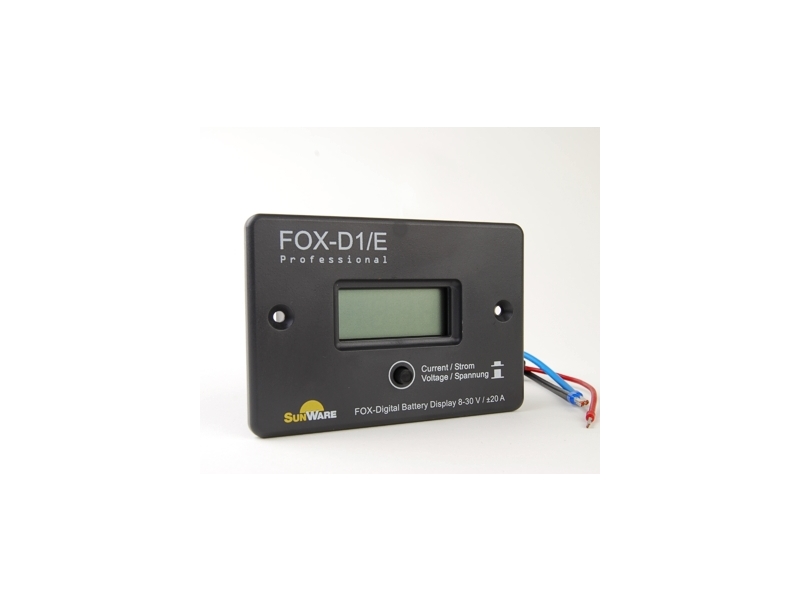 FOX-D1/E - Flush Mount Voltage/Current LCD Display