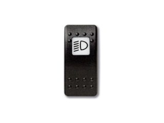 Botão estanque com legenda (pictograma) - projector para a água.