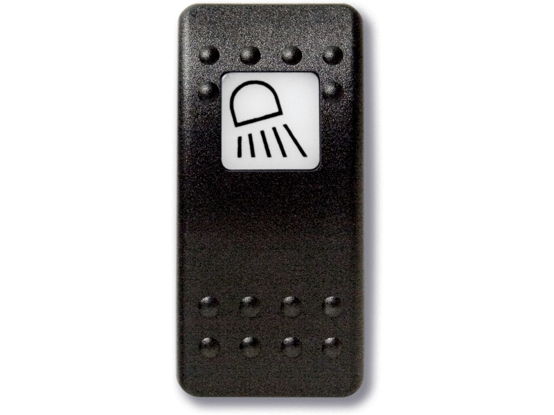 Botão estanque com legenda (pictograma) - luz de trabalho.