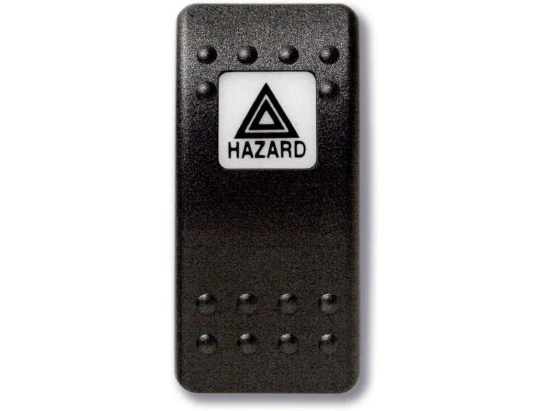 Botão estanque com legenda (pictograma) - aviso de perigo.