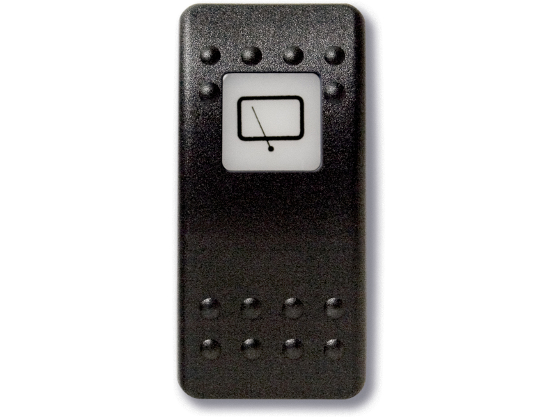 Botão estanque com legenda (pictograma) - limpa pára brisas traseiro.