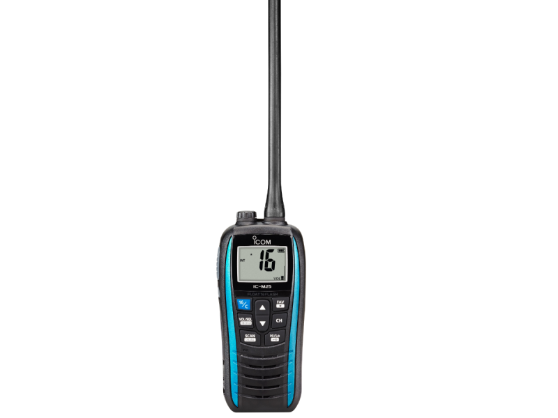 IC-M25 - Handheld VHF Marine Transceiver Radio - Blue