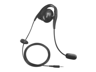 Micro-auricular de gancho de orelha e braço de microfone flexível (necessita OPC-1392).