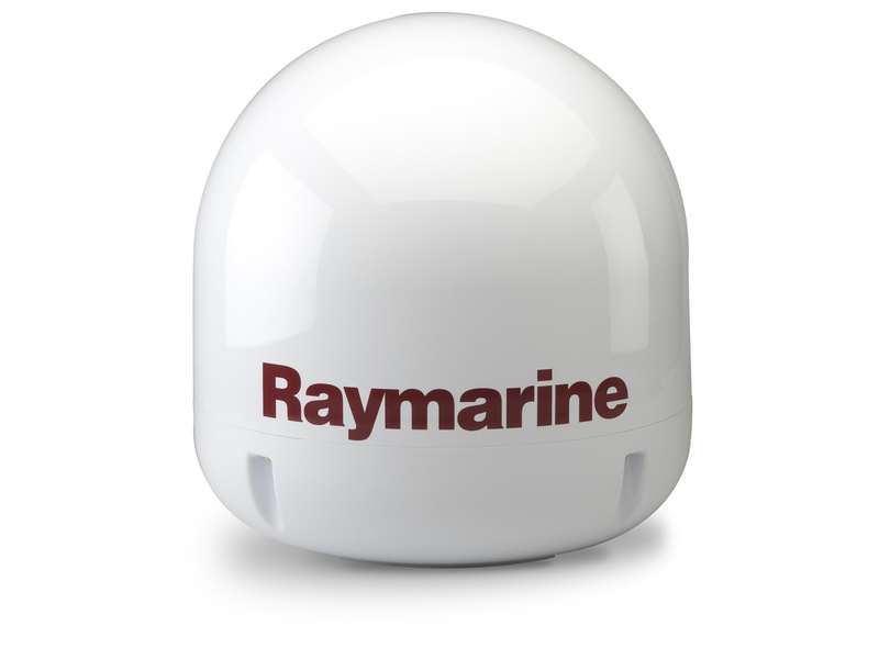 Radome (vazio) de Antena de TV Raymarine 37STV com base incluída.