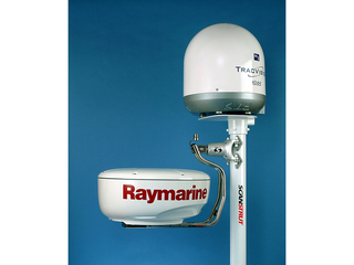 DLMP1-30F Self Levelling Mount Dual Pole for 2kW / 4kW Raymarine, Garmin and Navico BR24 / 3G / 4G ...