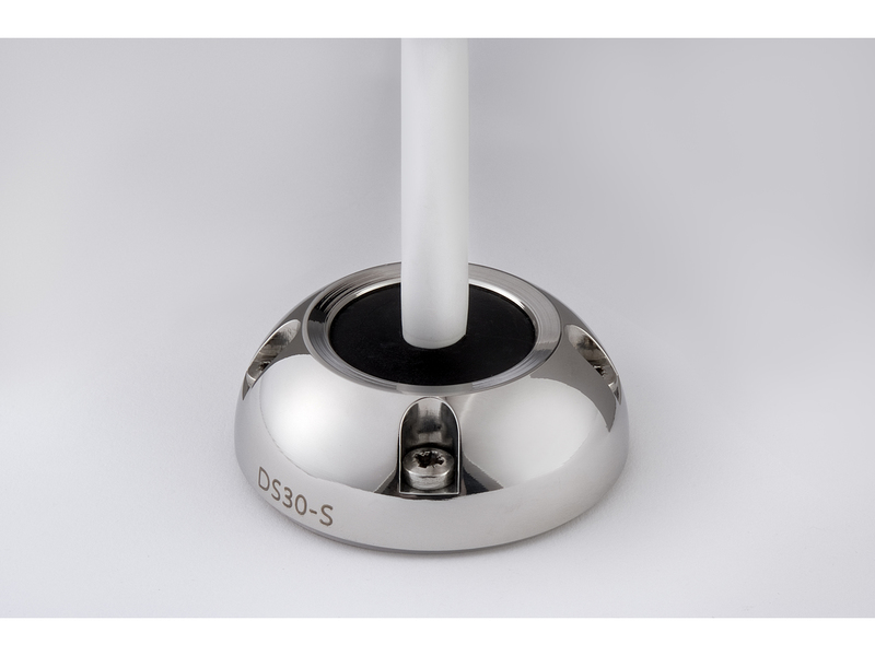 DS30-S Passa Cabos estanque médio em aço inox p/ conectores até 30mm e cabos de 9-14mm