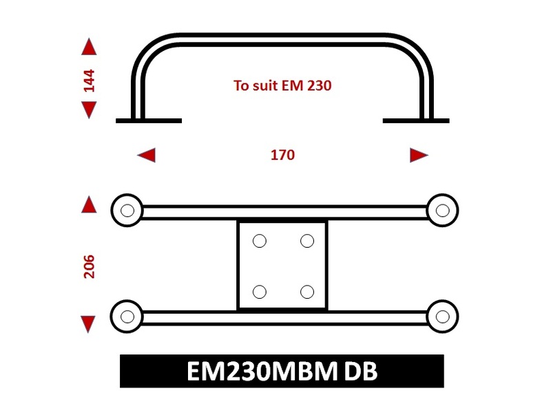 Suporte de superfície para refletor de radar EM230 Midi
