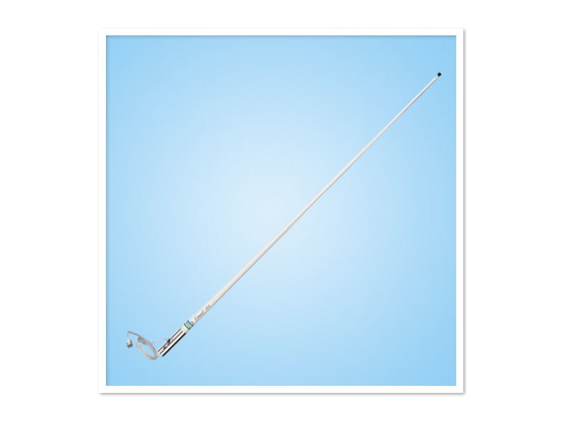 Antena 5104 Centennial de VHF em fibra de vidro para barcos a motor.