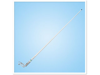 Antena 5104 Centennial de VHF em fibra de vidro para barcos a motor.