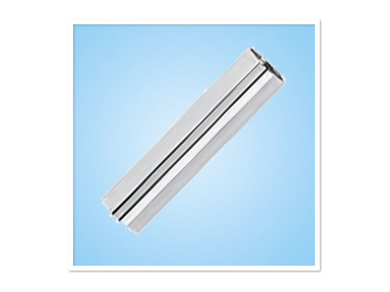 Tubo adaptador em aço inox com rosca 1x14