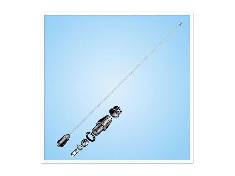 Antena  de VHF para Veleiros em aço inox para montagem no mastro YWA