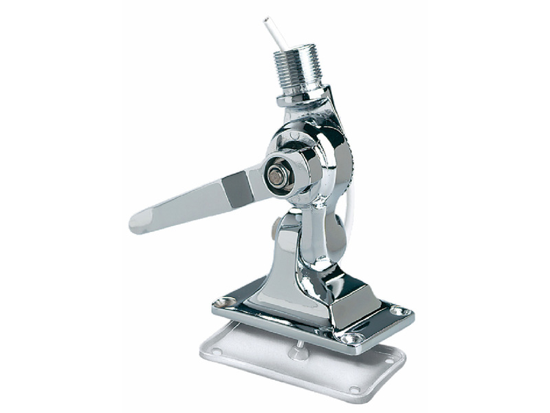 RA116SS - Suporte em aço inox rebatível em 4 direções com manivela de fixação