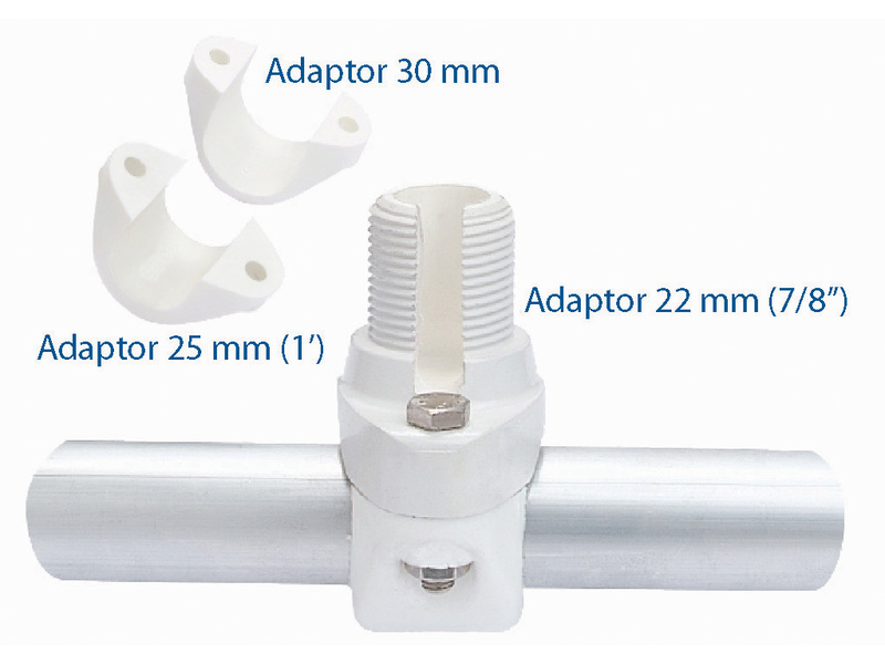RA175 - Suporte fixo em nylon reforçado para para aplicação vertical em tubo de 22-30mm