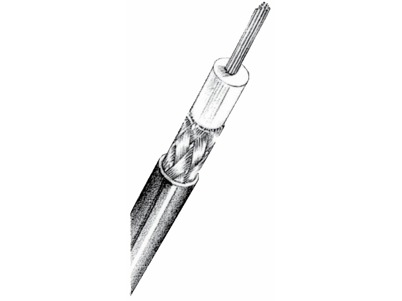 RA117 Cabo coaxial de 50Ω RG58 C/U MIL C17 PE. (100mts)