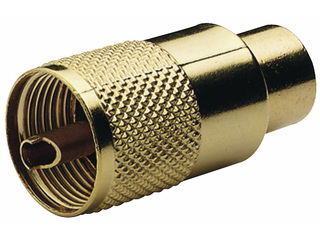 RA131GOLD - Gold Plated PL259 Male Connector for RG213/U Cable (VHF)