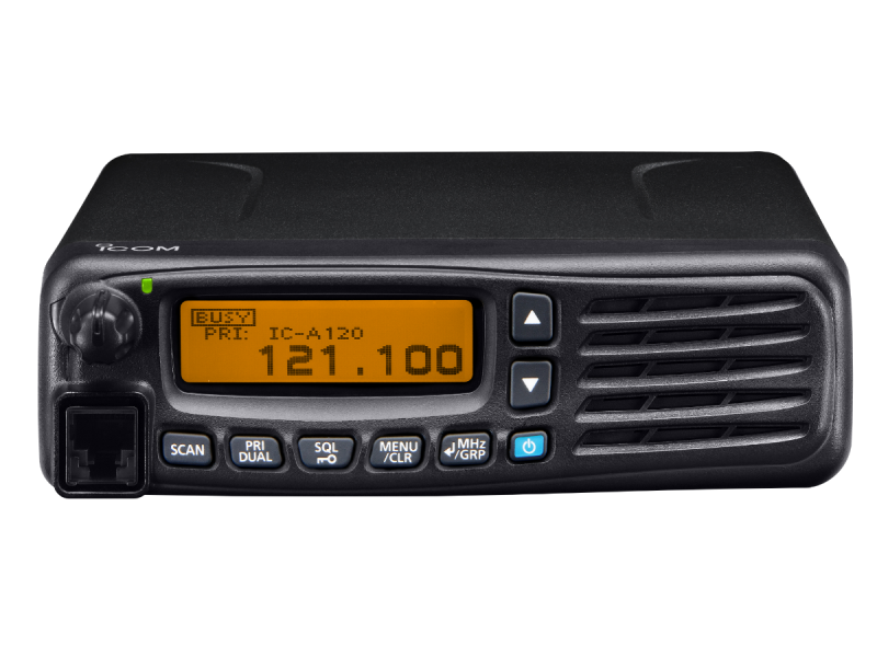 IC-A120E – Ground Support Airband VHF Vehicle Radio