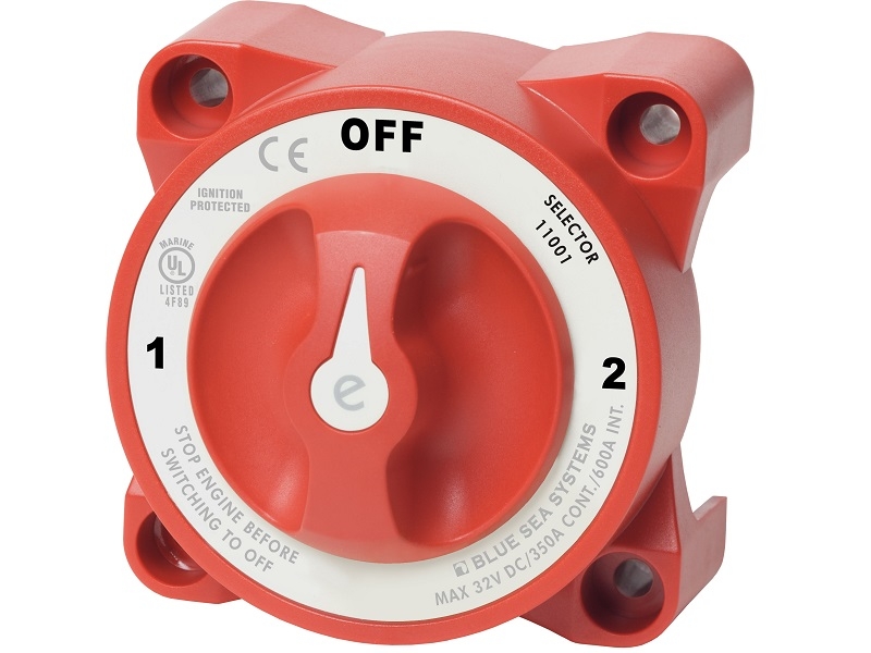 11001 - e-Series Selector 3-Position (1-2-OFF) Battery Switch with AFD