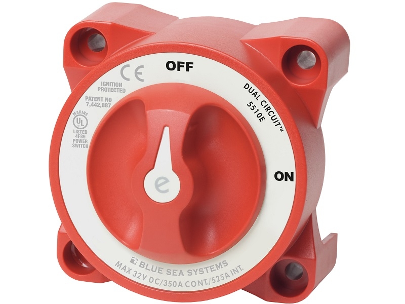 5510e - Comutador de Bateria Série-e Dual Circuit (ON-OFF Duas baterias)