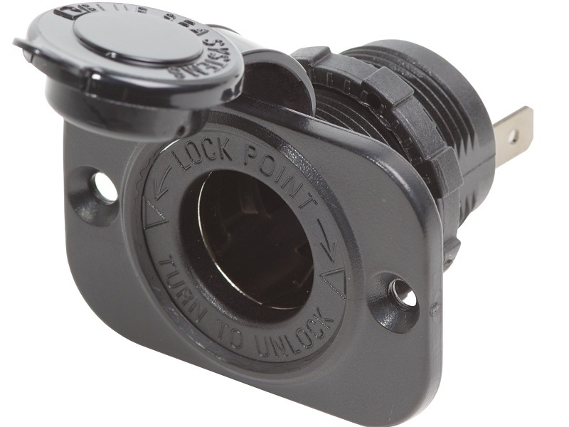 1011 - 12 Volt Dash Socket (black)