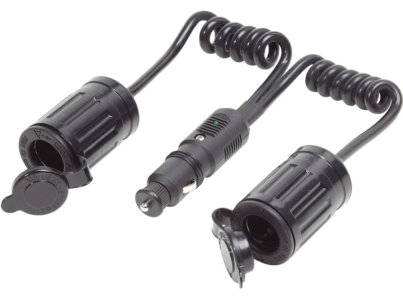 1013 - 12 Volt Plug with Double Extension Socket