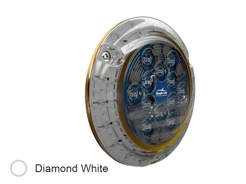 Piranha P24 SM Branco Diamante - Luz LED Subaquática de 10.000 lúmenes