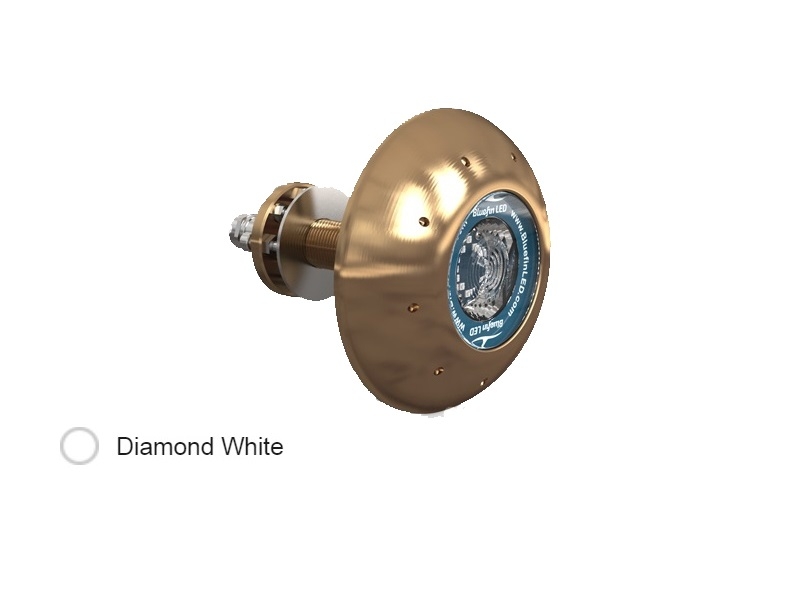 Manta Ray MR20 - Luz LED Subaquática 24V, Branco Diamante, 13.000 Lumens e Montagem Passa Casco