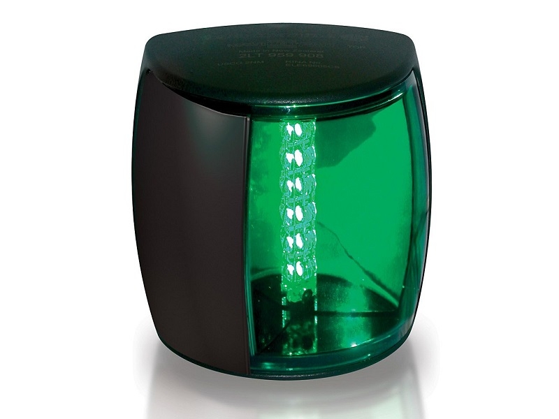 2 NM NaviLED PRO Starboard Navigation Lamp in Black