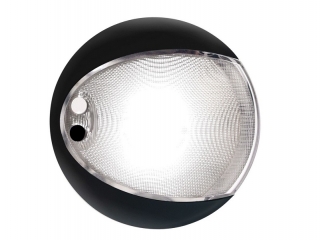 White EuroLED 130 – Black Rim White LED Touch Lamp
