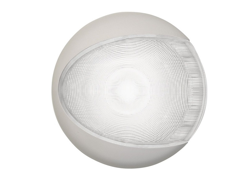 White EuroLED 130 White– Luz LED Branca c/ aro branco p/ interior e exterior