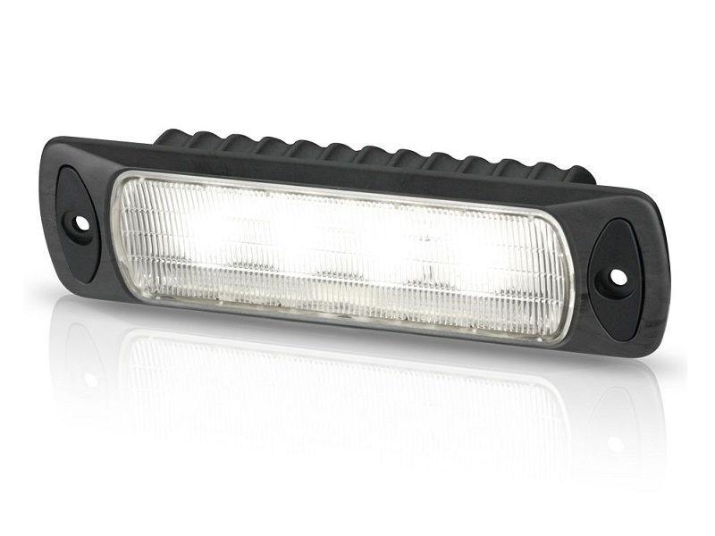 Sea Hawk-R Spread Recess LED Floodlight in Black Housing, with White LED – Recess Mount