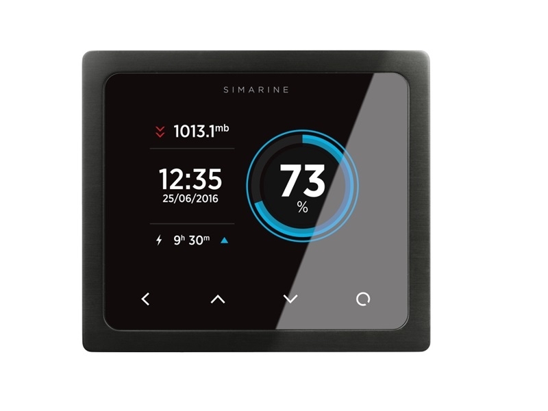PICO - Monitor de Baterias c/ Wi-Fi e Função de Barógrafo, montagem em painel, em preto