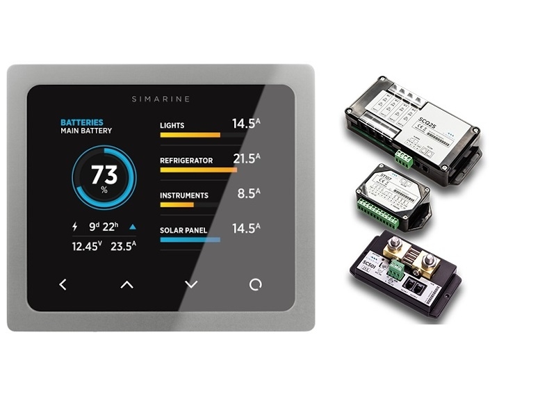 PICO BLUE Package – PICO Display (silver), SC503 Shunt, ST107 Module, SCQ25 Quadro Shunt Module. Panel mount