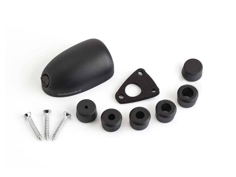 DS-H6-BLK Passa Cabos estanque Horizontal em plástico p/ cabos de 2-6mm. Versão em preto.