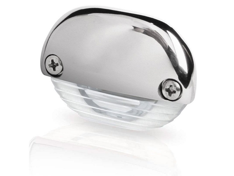White LED Easy Fit Step Lamp – courtesy STEP White Led Lamp with Stainless Steel Cap