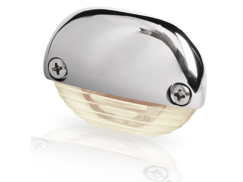 Warm White LED Easy Fit Step Lamp – courtesy STEP Warm White Led Lamp with Stainless Steel Cap