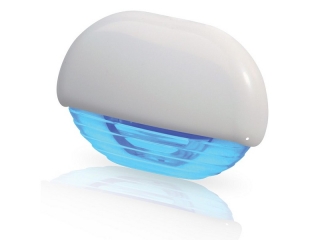 Blue LED Easy Fit Step Lamp – courtesy STEP Blue Led Lamp with White Cap