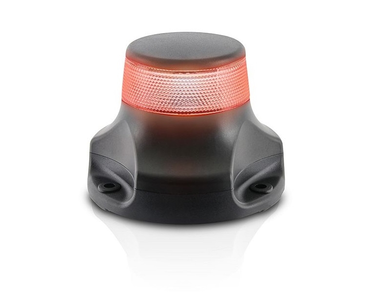2 NM NaviLED 360 PRO - All Round Red Navigation Lamps with black housing