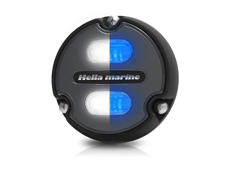 Apelo A1 Luz LED Subaquática Branco/Azul c/ face preta e base de polímero térmico preto