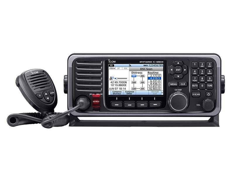 IC-M804 MF/HF Marine SSB Transceiver, Class E DSC and built-in GPS. 24V version