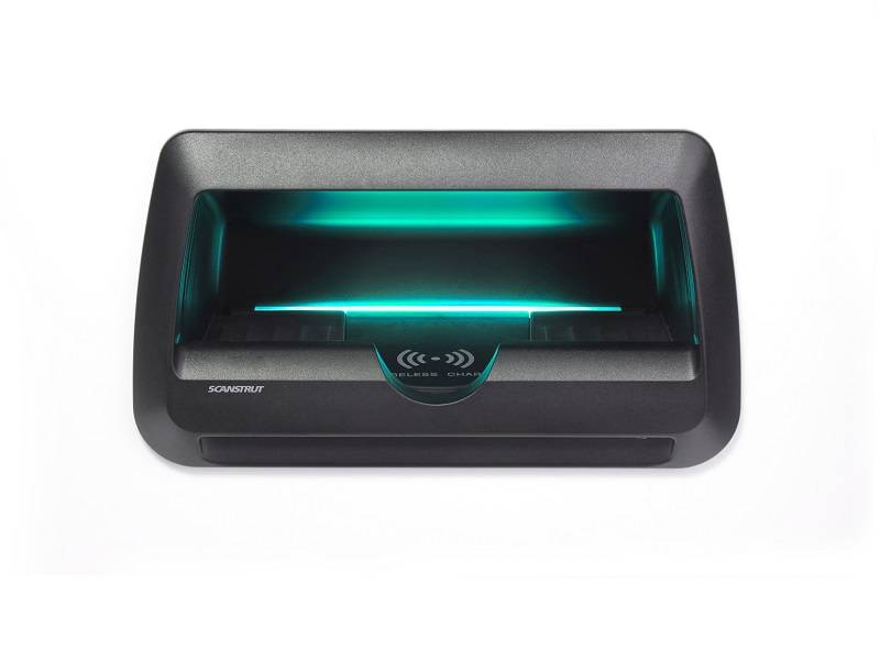 SC-CW-10F – Rokk Wireless Cove LED – 12/24V wireless charger – 10W for smartphones, with RGB LED 