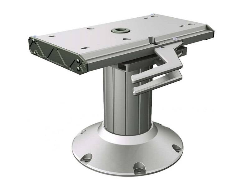 Sistema giratório de pedestal para assentos de embarcações – altura fixa 28 cm