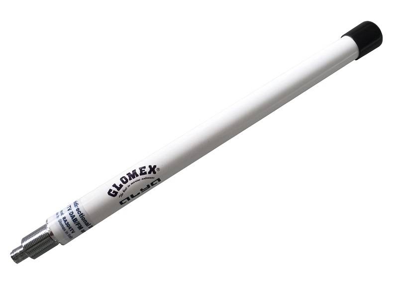 Alya – 25 cm marine DVB-T2 TV/DAB/FM Antenna w/ Inner Amplifier – white version