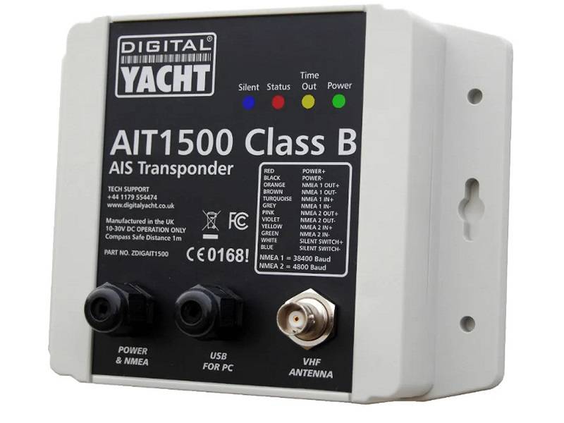 AIT1500 – Class B AIS Transponder w/ NMEA 0183 and internal GPS antenna
