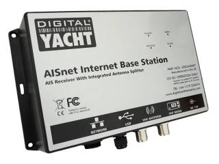 AISNet Plus Dual Channel AIS base station receiver w/ built in VHF splitter