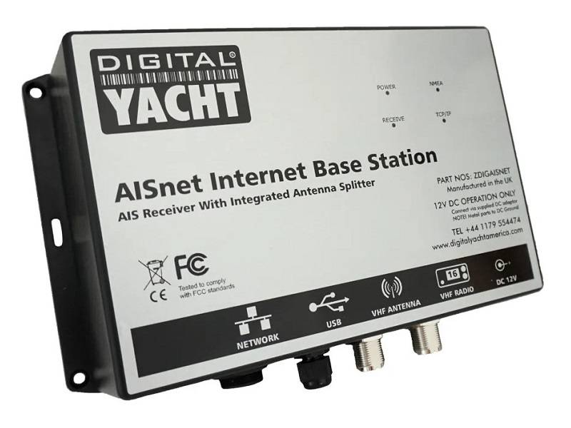 AISNet Plus - Estação Terrestre Recetora de AIS duplo canal com splitter integrado