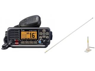 IC-M330GE Radio Pack w/ 1.4m VHF Capri Antenna, ratchet mount and PL-259 plug